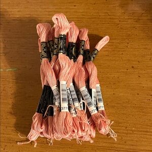 24 DMC Embroidery Floss in Pink (color 3771)